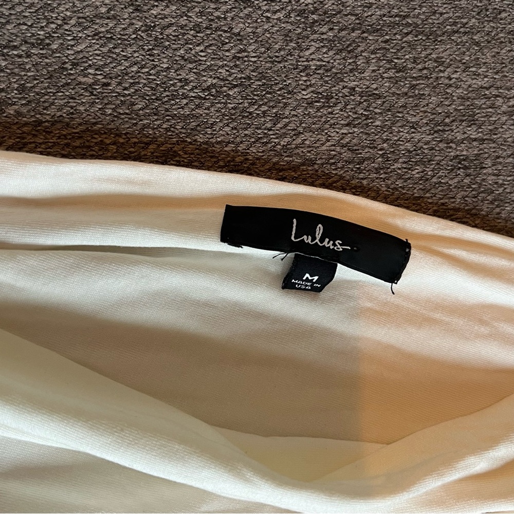 Lulus Bodysuit White Me Myself and Tie - Picture 5 of 8